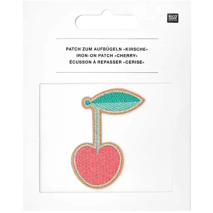 Iron on Patch - Cherry- Rico Design
