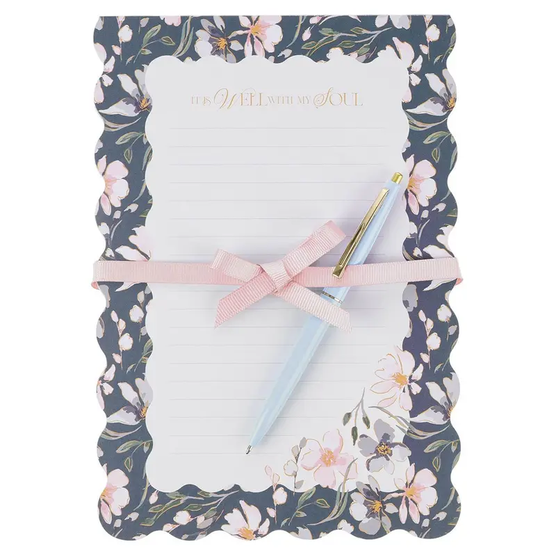 It Is Well With My Soul Notepad Tear-off w/pen