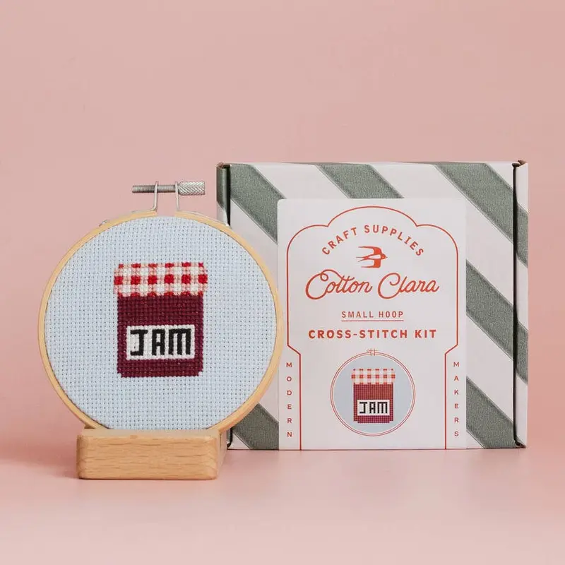 Jam Cross Stitch Kit - Cotton Clara Craft Kits & Supplies