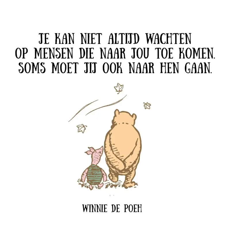 Je kan niet altijd wachten Tegel Winnie de Poeh Tegel NL Winnie de Poeh