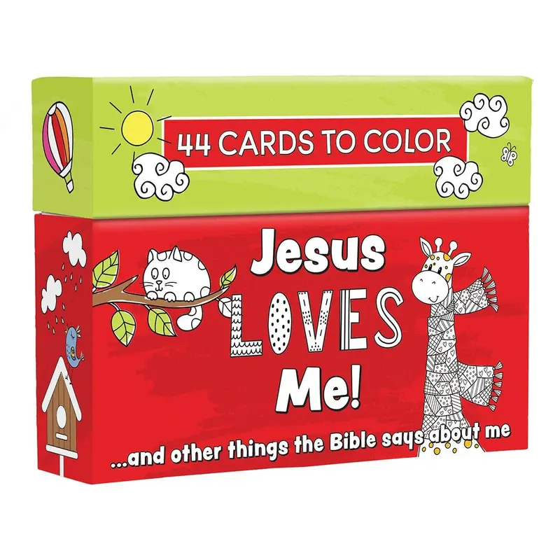 Jesus Loves Me Coloring Cards Boxed