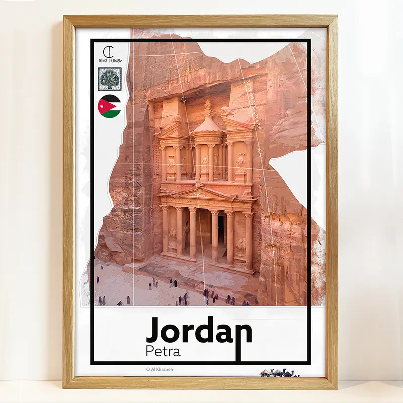 Jordanië Reisposter