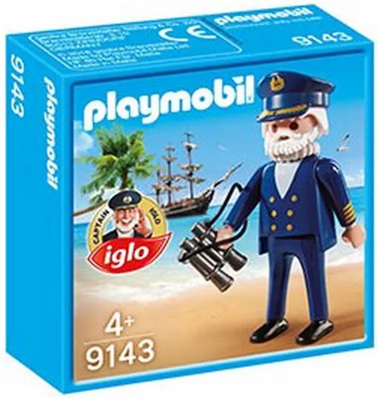 Kapitein Iglo Figuur met Verrekijker - 9143 (Nieuw)