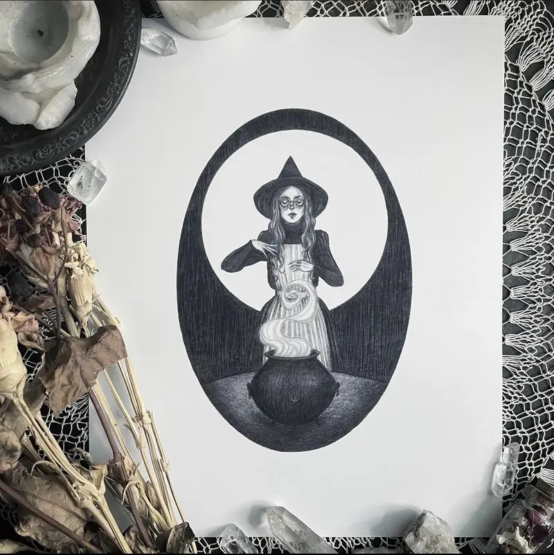 Kitchen Witchery Art Print by Caitlin McCarthyk