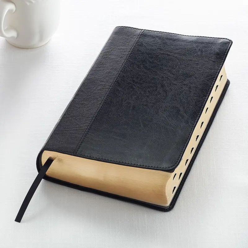 KJV Bible Giant Print Standard-size Faux Leather Black Two-tone