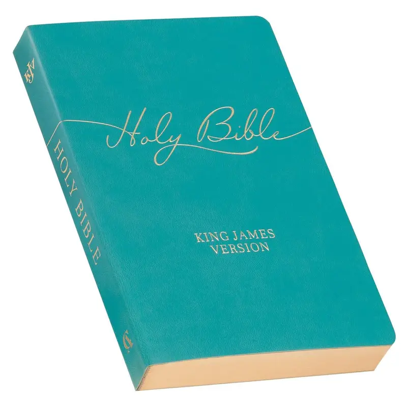 KJV Bible Gift Faux Leather Teal