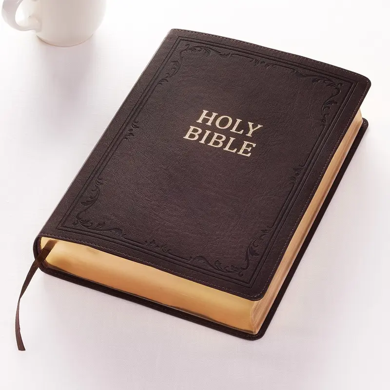 KJV Bible Super Giant Print Faux Leather Dark Brown