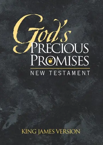 KJV God's Precious Promises New Testament-Black Softcover