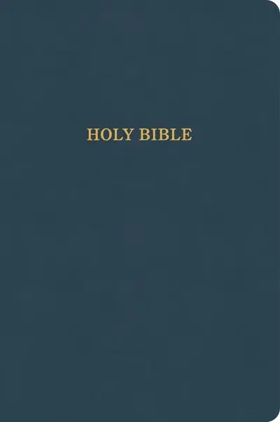 KJV Large Print Thinline Bible (Value Edition)-Slate LeatherTouch
