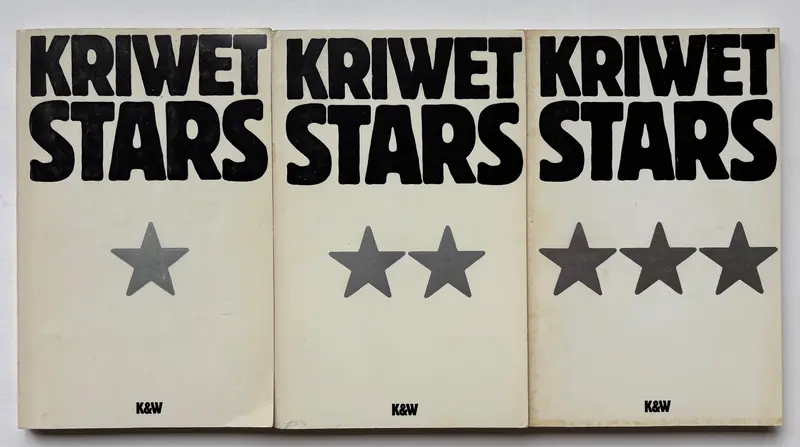 Kriwet Stars *. Lexicon in 3 Bänden. Band 1/A-H, Kriwet Stars**. Band 2/I-Q & Kriwet Stars ***. Band 3/R-Z. (three volumes.)