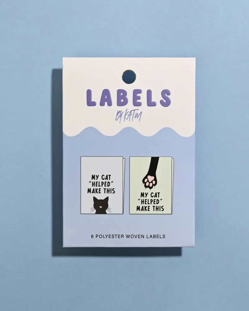 Kylie and The Machine - My Cat "Helped" Make This Woven Labels