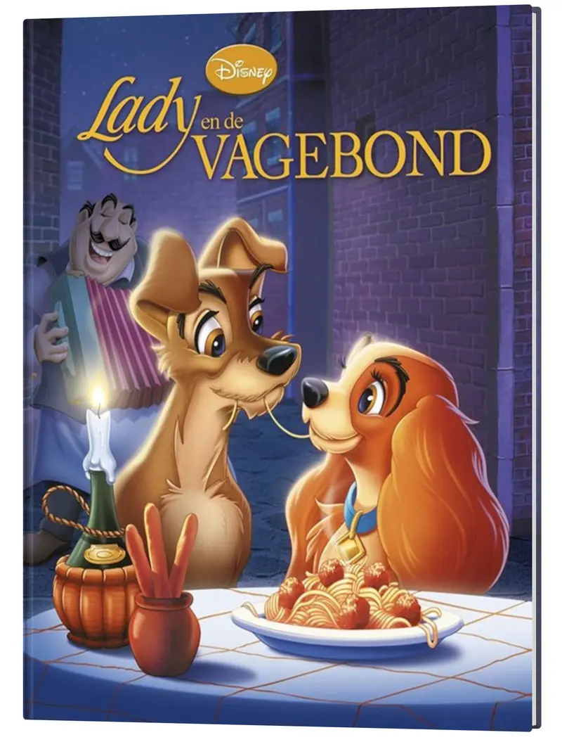 Lady en de Vagebond Disney Boek Hardcover Padded