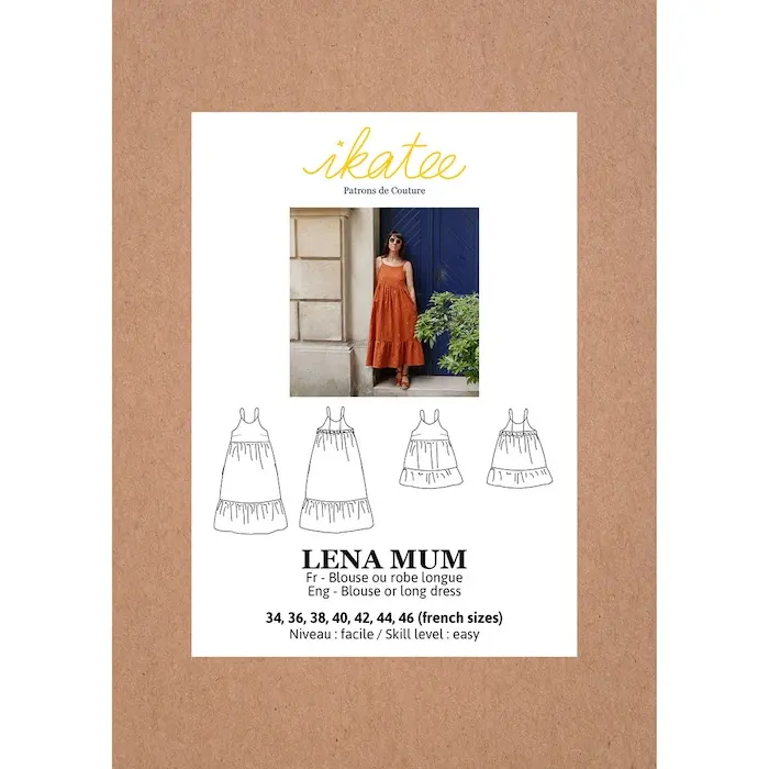Lena Blouse & dress - size 34- 46 - Sewing Pattern - Ikatee