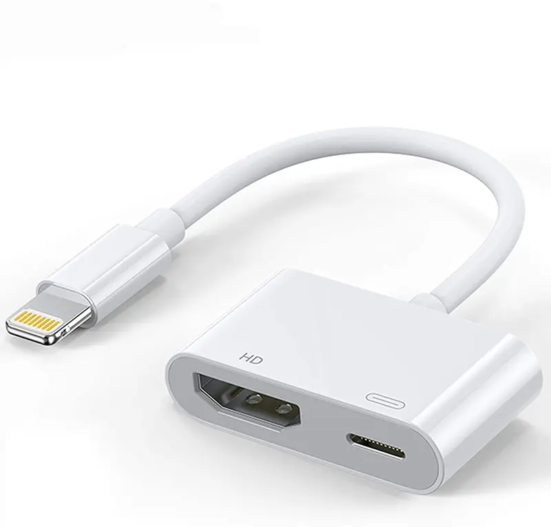 Lightning naar HDMI Adapter met Oplaadpoort voor iPhone / iPad / iPod