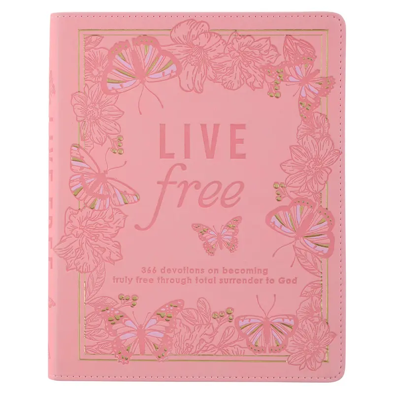 Live Free Pink Faux Leather