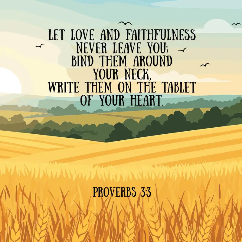 Love and faithfulness Tegel Engels