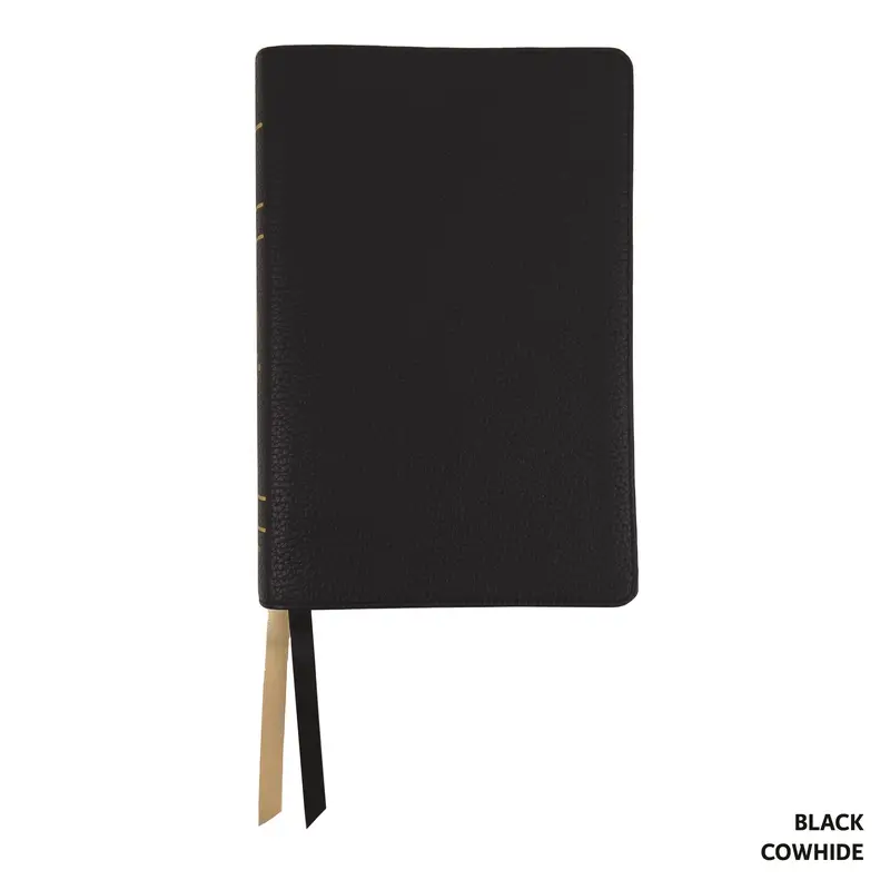LSB Handy Size Paste-Down Binding (Red Letter)-Black Cowhide