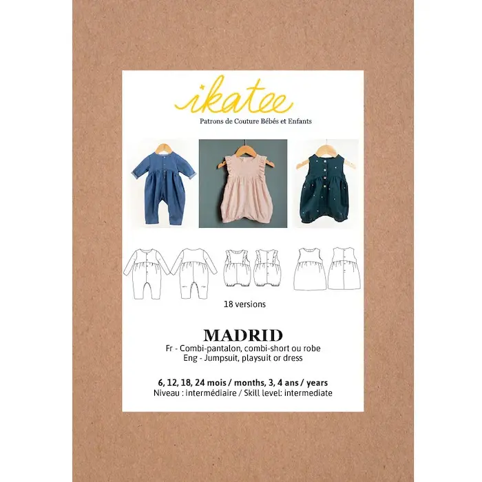Madrid Jumpsuit/Playsuit- 6m 4yr- Ikatee