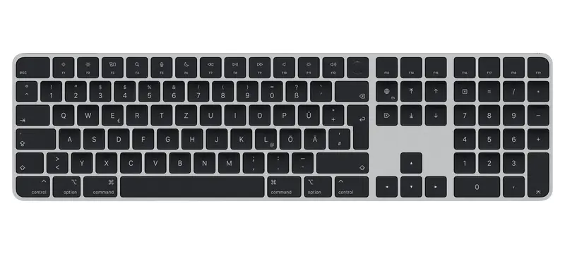 Magic Keyboard met Touch ID en Numeriek - QWERTZ Duits - Zwart/Zilver