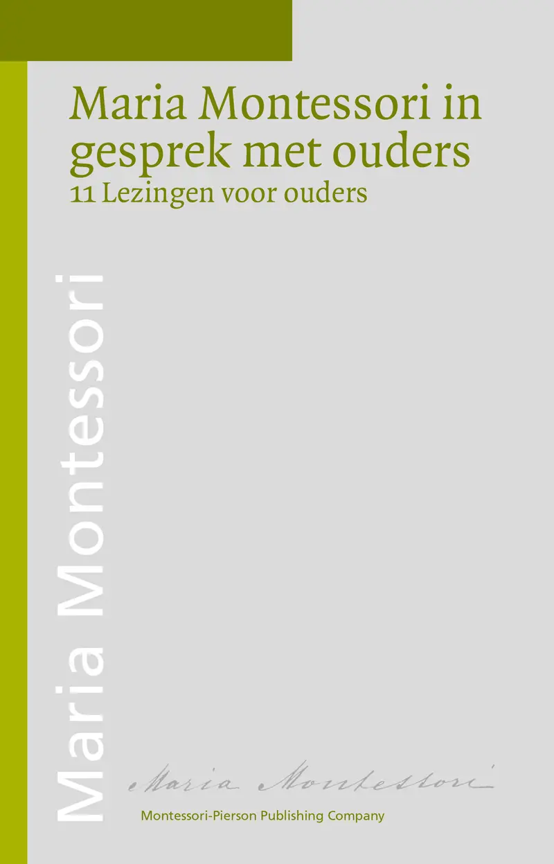 Maria Montessori in gesprek met ouders