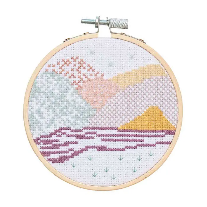Mini Landscape  - Embroidery Kit Cross Stitch  - Rico Design