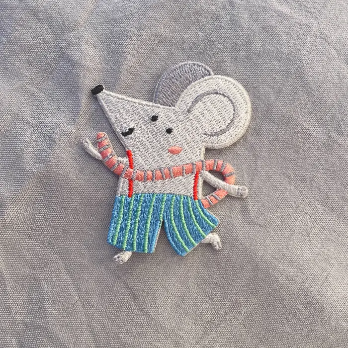 Mouse Iron-On Patch – Hannahs Firlefanz