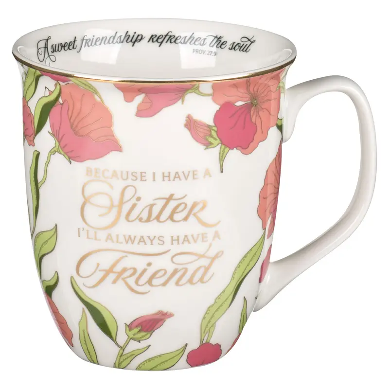 Mug Pink Sister Always a Friend Prov. 27