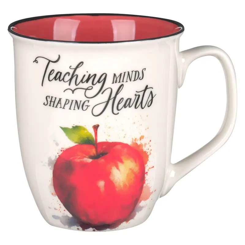 Mug Red Teaching Minds Shaping Hearts Prov. 2