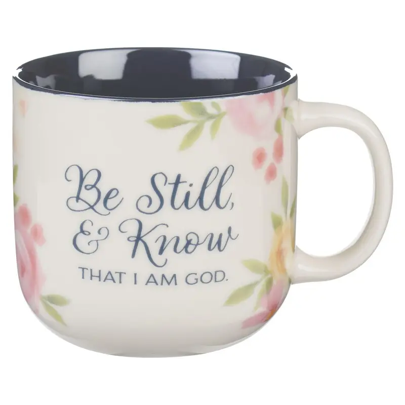 Mug White/Navy Be Still & Know Ps. 46