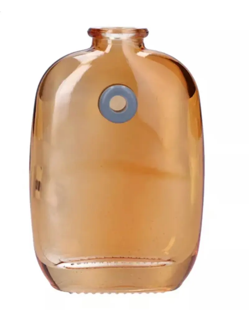 Muurvaasje terracotta glas met spijkergaatje, maat S