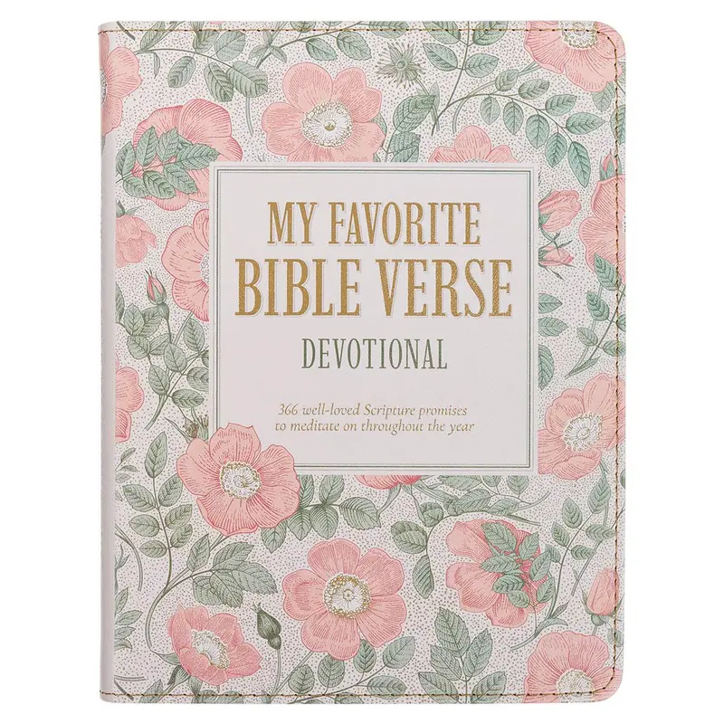 My Favorite Bible Verse Faux Leather Pink Devotional