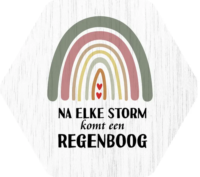 Na elke storm komt een regenboog