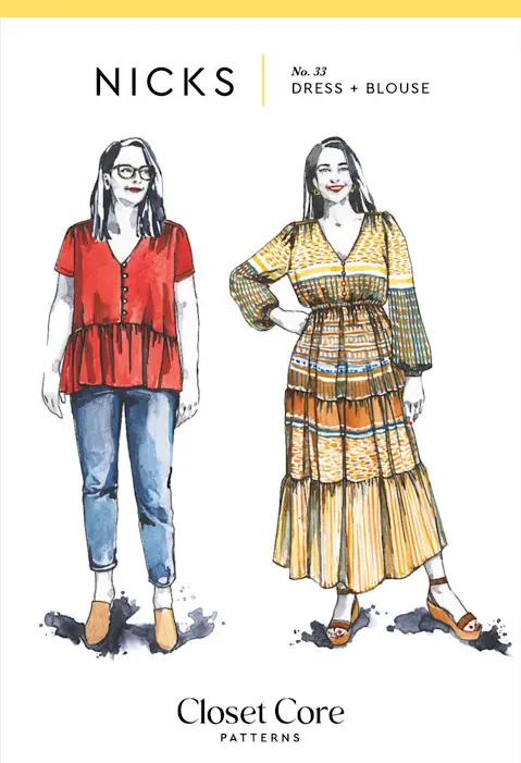 Nicks Dress + Blouse - Closet Core Patterns