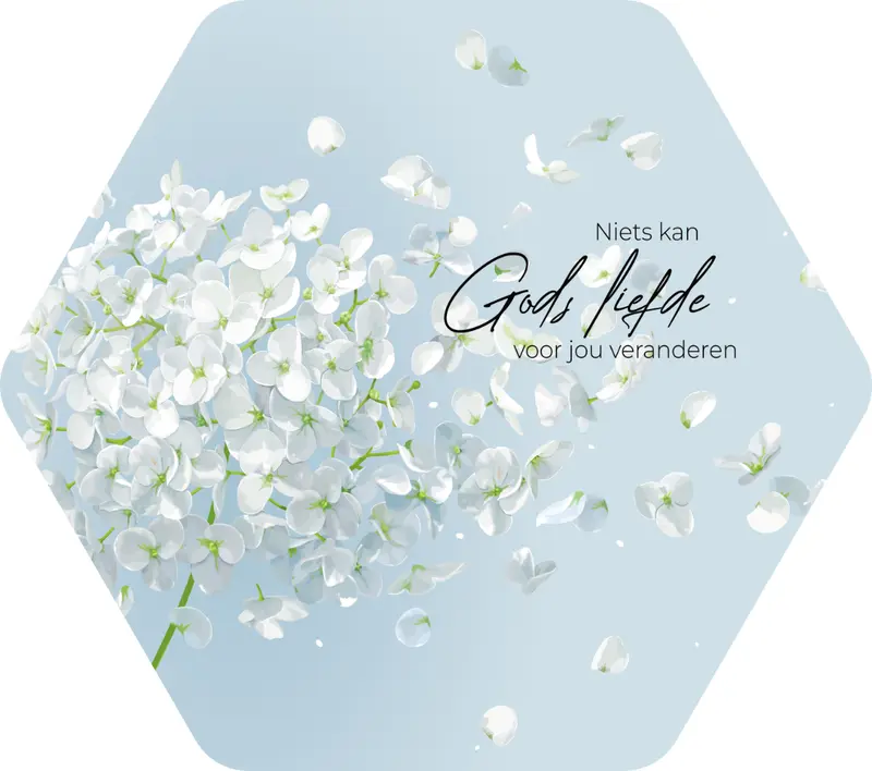 Niets kan Gods liefde voor jou veranderen Honingraat Large