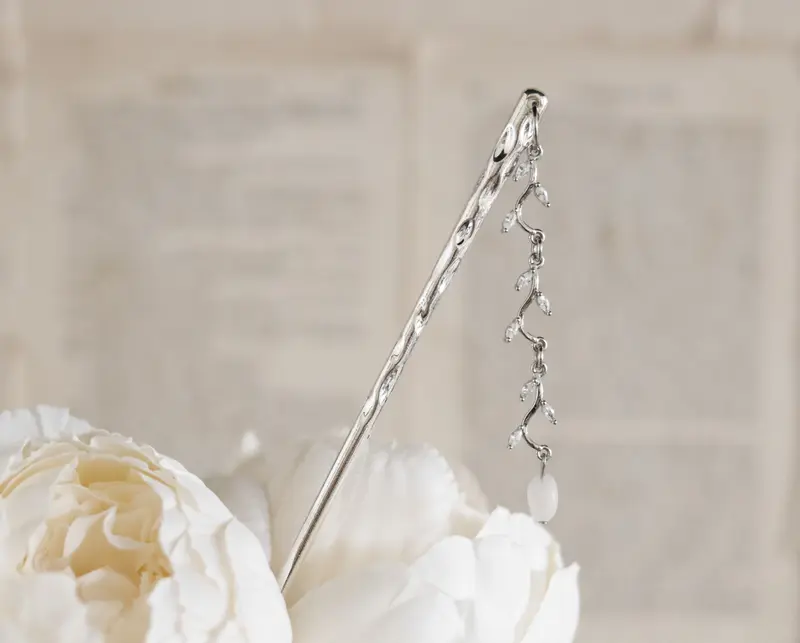 Nightbloom haarspeld zilver