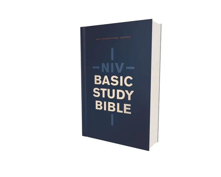 NIV Basic Study Bible Economy Edition-Blue Softcover