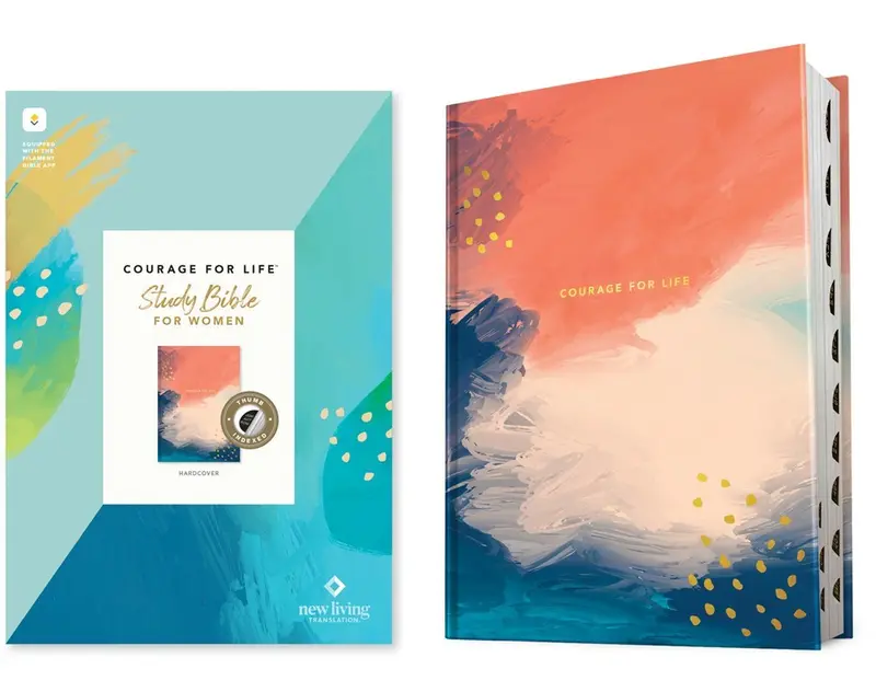 NLT Courage For Life Study Bible For Women Filament-Enabled Edition-Hardcover Indexed