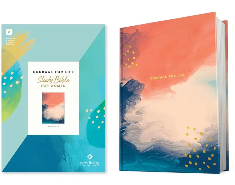 NLT Courage For Life Study Bible For Women Filament-Enabled Edition-Hardcover