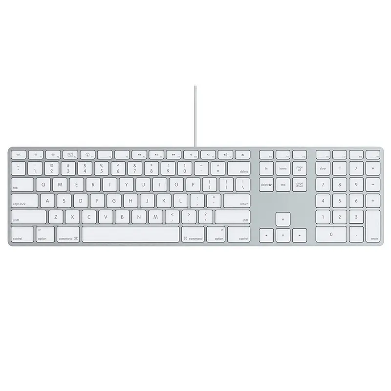 Numeriek Bedraad Toetsenbord (Verkleurd) - QWERTY (A1243)