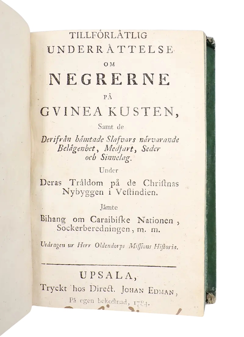 On the enslaved people and indigenous people in the Danish West Indies