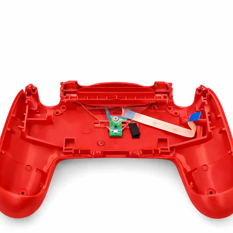 Onderkant Behuizing + Lightbar Module met Ribbon Cable voor PS4 DualShock 4 Controller - Rood