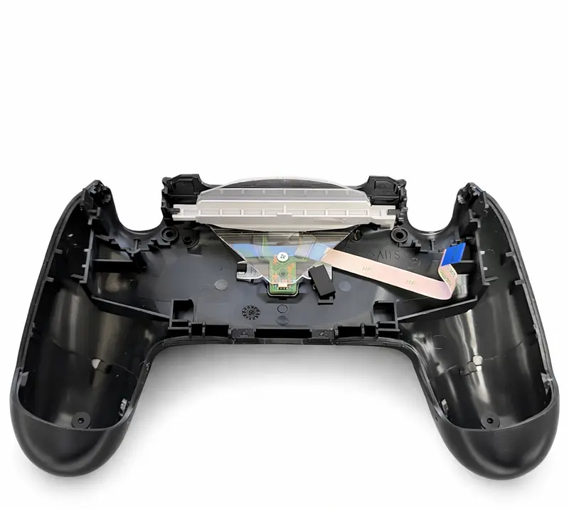 Onderkant Behuizing + Lightbar Module met Ribbon Cable voor PS4 DualShock 4 Controller - Zwart