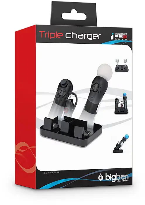 Oplaadstation voor PlayStation 3 Move Controllers en Headset (Nieuw)
