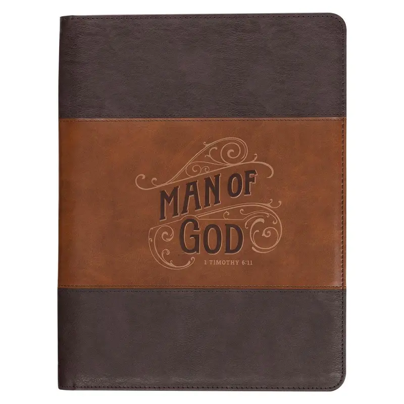 Padfolio Two-tone Brown Man of God 1 Tim. 6