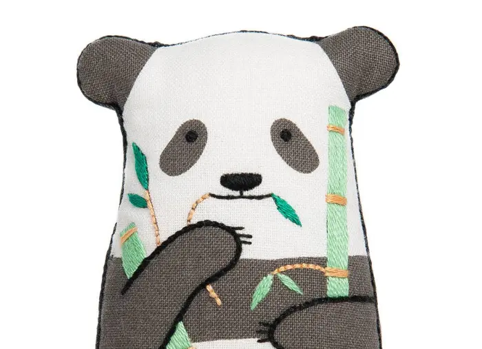 Panda Embroidery Kit - Kiriki Press