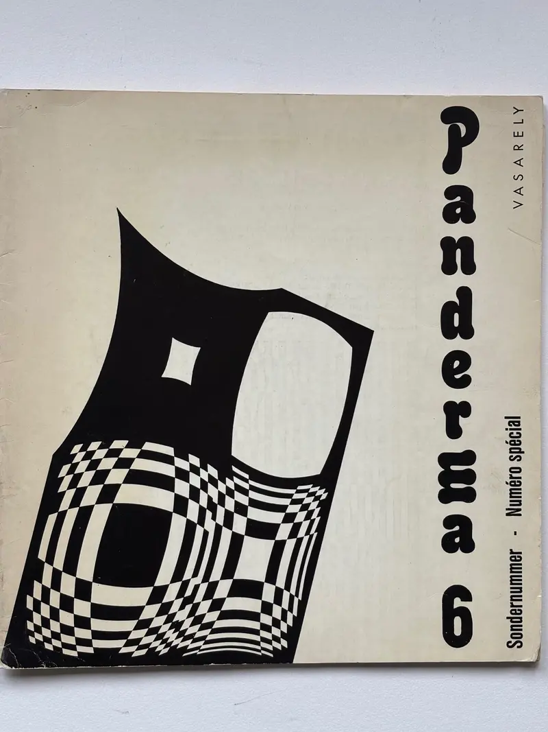 Panderma 6 Sondernummer – Numéro spécial VASARELY. Complete with the original screen printing.