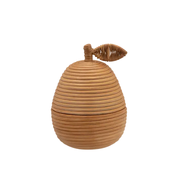 PEAR RATTAN BOX