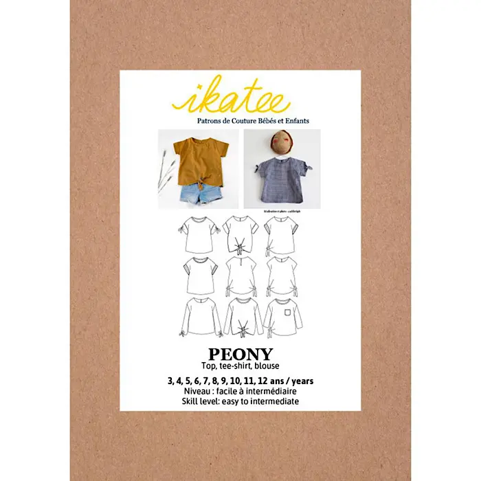 Peony Top, T-shirt or Blouse - Ikatee