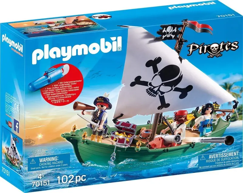 Pirates Pirate Ship met Onderwater Motor – 70151 (Nieuw)