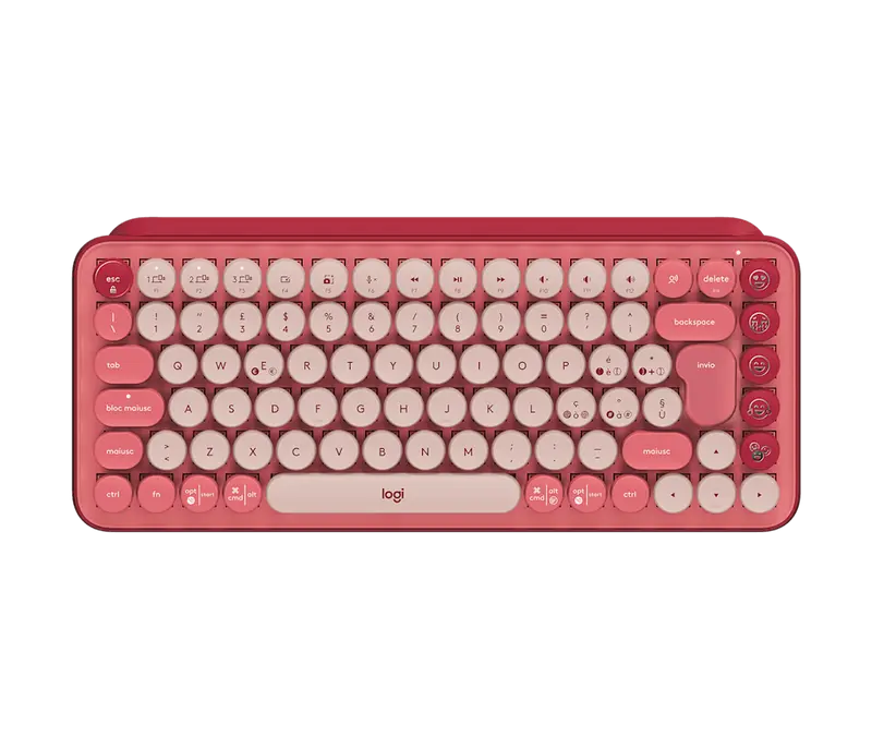 POP Keys Draadloos Mechanisch Emoji Toetsenbord QWERTY IT - Heartbreaker Rose (Nieuw)